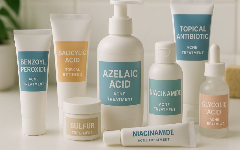 substancias topicas mais usadas para acne